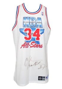 1993 Charles Barkley NBA All-Star Game-Issued & Autographed Jersey