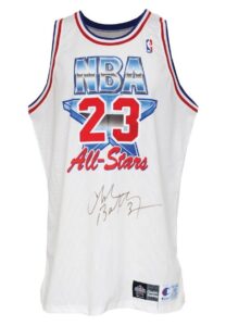 1993 Charles Barkley NBA All-Star Game-Used & Autographed Eastern Conference Jersey