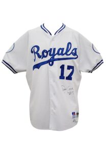 1993 David Cone Kansas City Royals Game-Used & Autographed Home Jersey