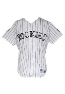 1993 David Nied Colorado Rockies Game-Used Home Jersey