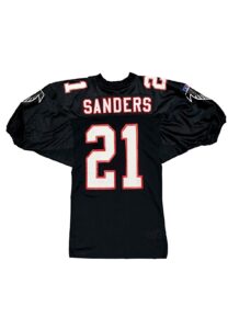 1993 Deion Sanders Atlanta Falcons Game-Used & Signed Jersey