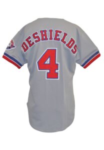 1993 Delino DeShields Montreal Expos Game-Used & Autographed Road Jersey