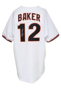 1993 Dusty Baker San Francisco Giants Managers-Worn & Autographed Home Jersey