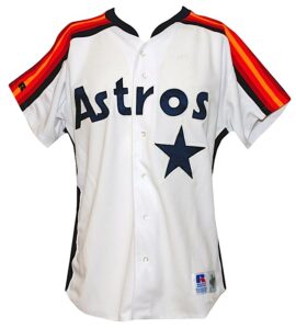 1993 Ed Taubensee Houston Astros Game-Used Home Jersey