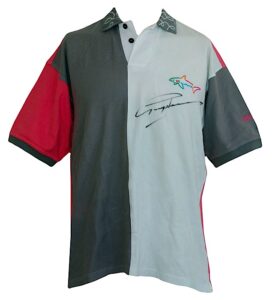 1993 Greg Norman Doral Open Match Worn & Autographed Shirt