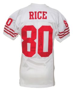 1993 Jerry Rice San Francisco 49ers Game-Used & Autographed Road Jersey