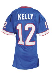 1993 Jim Kelly Buffalo Bills Game-Used & Autographed Home Jersey