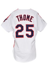 1993 Jim Thome Cleveland Indians Game-Used Home Jersey