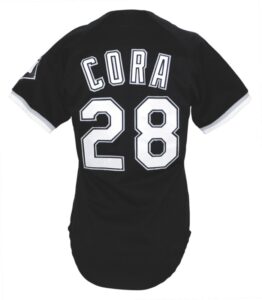 1993 Joey Cora Chicago White Sox Game-Used Black Alternate Jersey & 1996 Roberto Hernandez Chicago White Sox Game-Used Black Alternate Jersey