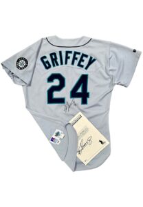 1993 Ken Griffey Jr. Seattle Mariners Game-Used & Autographed Home Run Jersey