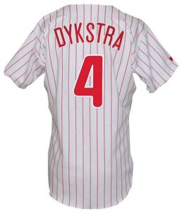 1993 Lenny Dykstra Philadelphia Phillies Game-Used Home Jersey