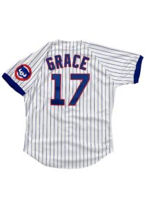 1993 Mark Grace Chicago Cubs Game-Used Home Jersey