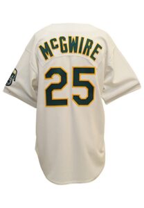 1993 Mark McGwire Oakland A’s Game-Used Home Jersey