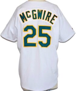 1993 Mark McGwire Oakland A’s Game-Used Home Jersey