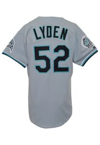 1993 Mitch Lyden Florida Marlins Game-Used Road Jersey