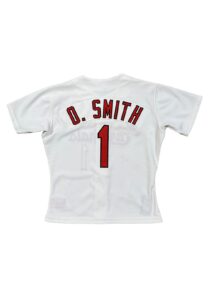 1993 Ozzie Smith St. Louis Cardinals Game-Used & Signed Jersey