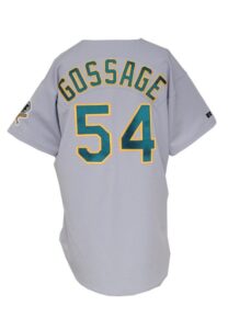 1993 Rich “Goose” Gossage Oakland A’s Game-Used Road Jersey