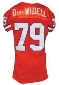 1993 Rod Bernstine Denver Broncos Game-Used Road Jersey 1990 M. Jackson Denver Broncos Game-Used Home Jersey & 1990 Dave Widell Denver Broncos Game-Used Home Jersey