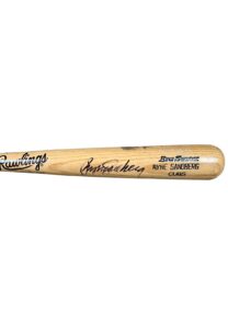 1993 Ryne Sandberg Chicago Cubs Game-Used & Signed Bat