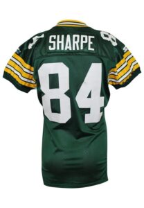 1993 Sterling Sharpe Green Bay Packers Game-Used Home Jersey