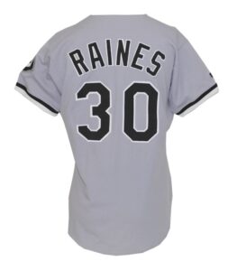 1993 Tim Raines Chicago White Sox Game-Used Road Jersey