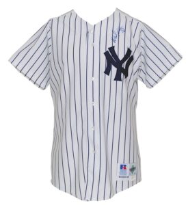 1993 Wade Boggs New York Yankees Game-Used & Autographed Home Jersey