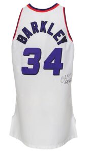 1994-1995 Charles Barkley Phoenix Suns Game-Used & Autographed Home Jersey