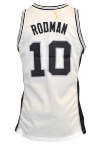 1994-1995 Dennis Rodman San Antonio Spurs Game-Used Home Uniform