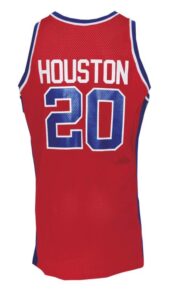 1994-95 Allen Houston Detroit Pistons Game-Used Road Uniform