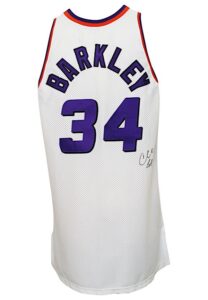 1994-95 Charles Barkley Phoenix Suns Game-Used & Autographed Home Jersey