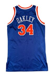 1994-95 Charles Oakley NY Knicks Game-Used Jersey