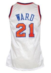 1994-95 Charlie Ward New York Knicks Game-Used & Autographed Home Jersey (JSA)