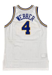 1994-95 Chris Webber Golden State Warriors Game-Issued Jersey