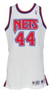 1994-95 Derrick Coleman NJ Nets Game-Used Home Jersey