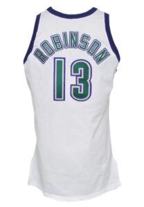 1994-95 Glenn Robinson Rookie Milwaukee Bucks Game-Used Home Jersey with Game-Used Sneakers (3)