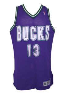 1994-95 Glenn Robinson Rookie Milwaukee Bucks Game-Used Road Jersey 