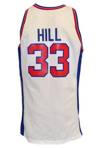 1994-95 Grant Hill Rookie Detroit Pistons Game-Used Home Jersey