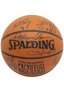 1994-95 Houston Rockets Team-Signed Basketball