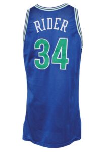 1994-95 Isaiah “J.R.” Rider Minnesota Timberwolves Game-Used Road Jersey