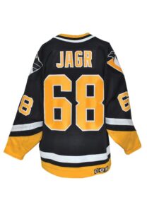 1994-95 Jaromir Jagr Pittsburgh Penguins Game-Used Home Jersey