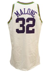 1994-95 Karl Malone Utah Jazz Game-Used Home Jersey 