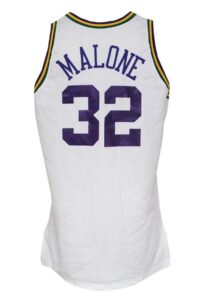 1994-95 Karl Malone Utah Jazz Game-Used Home Jersey