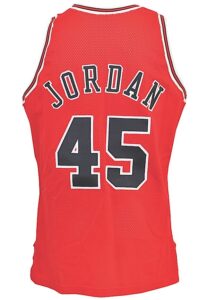 1994-95 Michael Jordan Chicago Bulls Game-Used & Autographed Road Jersey