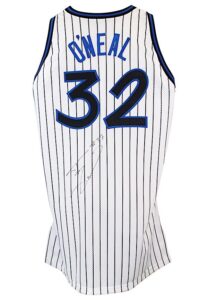 1994-95 Shaquille O’Neal Orlando Magic Game-Used & Autographed Home Jersey