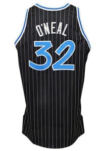 1994-95 Shaquille O’Neal Orlando Magic Game-Used Black Jersey 