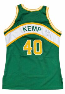 1994-95 Shawn Kemp Seattle Supersonics Game-Used & Autographed Jersey