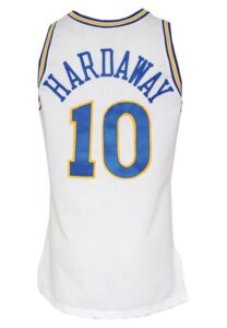 1994-95 Tim Hardaway Golden State Warriors Game-Used Home Jersey 