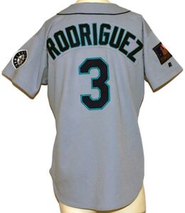 1994 Alex Rodriguez Rookie Seattle Mariners Game-Used Road Jersey