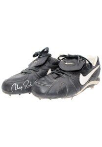 1994 Alex Rodriguez Seattle Mariners Rookie Game-Used & Dual-Autographed Cleats