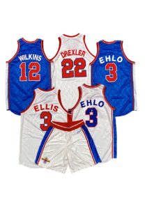 1994 American Pro Basketball All-Star Japan Game-Used Jerseys Including Drexler & Wilkins